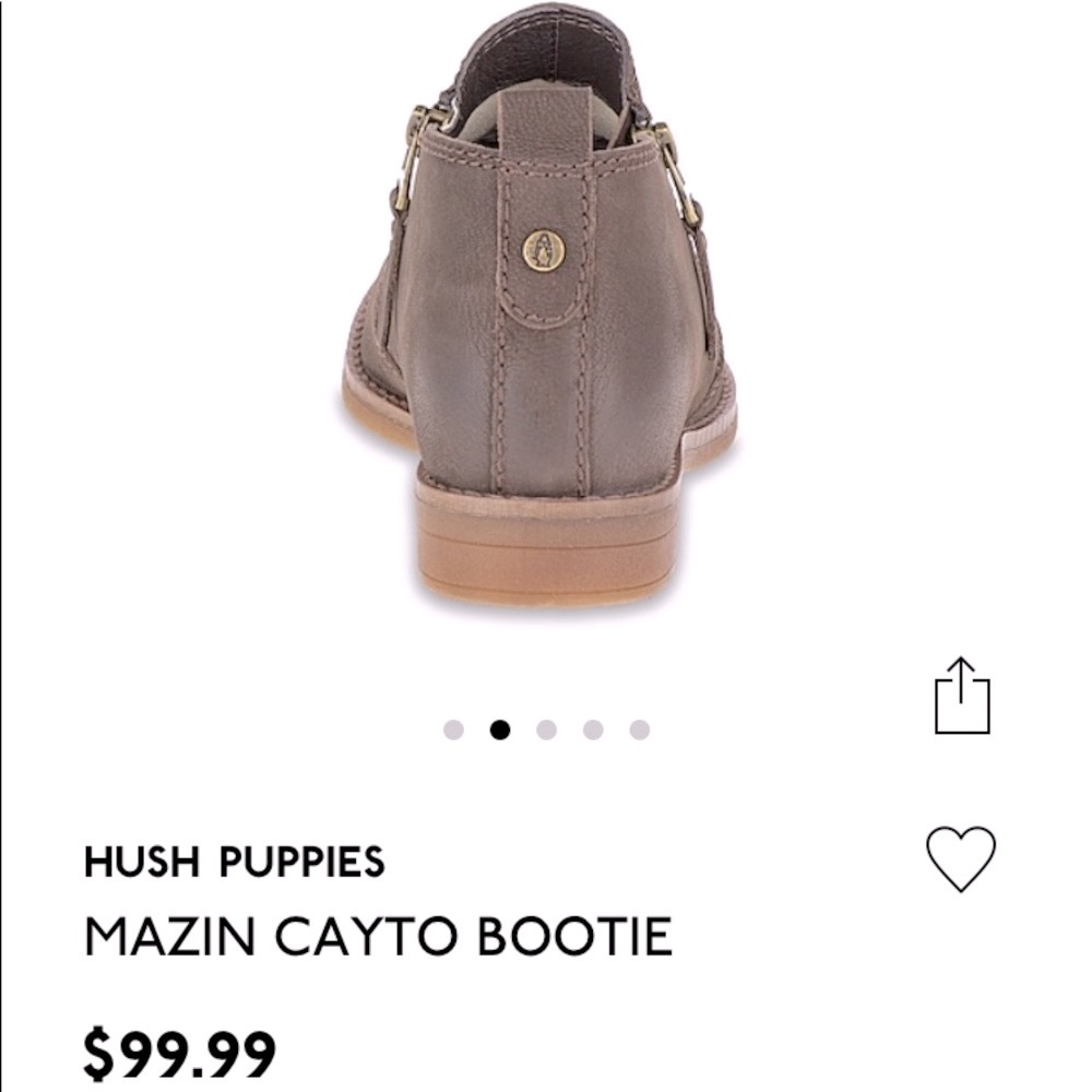 Hush Puppies Ankle Boots With Side Zipper. View 6